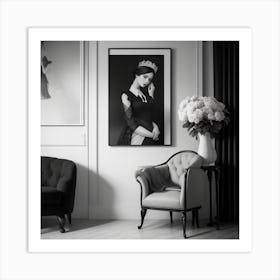 Black And White Portrait Art Print