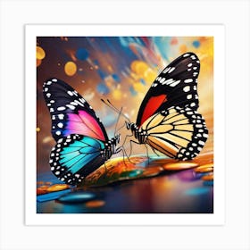 Butterfly Couple Art Print