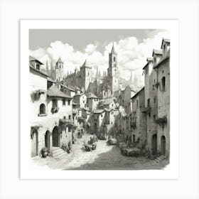 Old Town raw Art Print