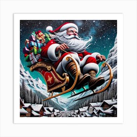 Santa Claus S Present Of Peace 13 Art Print