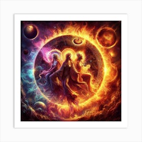 Three Goddesses Art Print