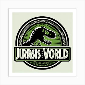 Jurassic World Logo Art Print