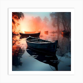 Boats Fine Art Posters By Csaba Fikker For Ai Art Depot 7 Art Print