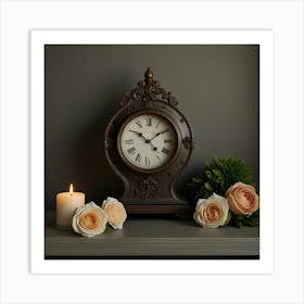 Default Clock Decor 2 Art Print