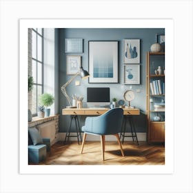 A small office Art Print