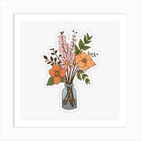 Flowers In A Vase 8 Art Print