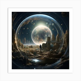 Space In A Sphere Art Print
