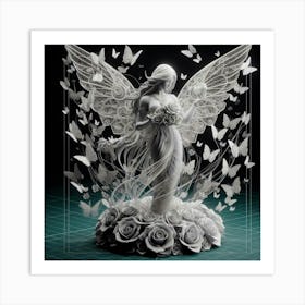 Angel With Wings 4 Art Print