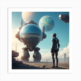 Futuristic Landscape Art Print