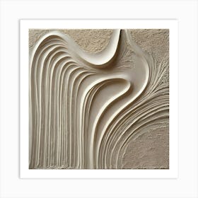 Wavy Sculpture 2 Art Print