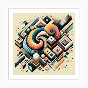 Abstract Geometric Design Art Print