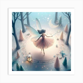 Fairy In The Forest 3 Art Print