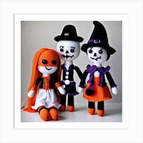 Halloween Dolls 1 Art Print