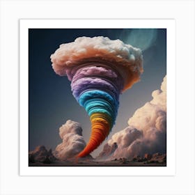 Tornado Cloud Art Print