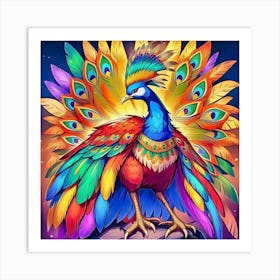 Peacock Art Print