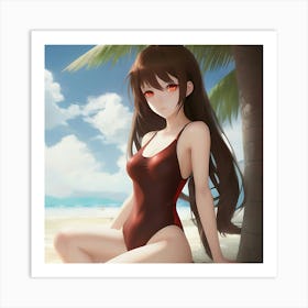 Sexy Anime Girl 3 Art Print