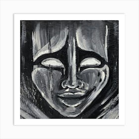 WITHOUT FACE Theater Mask Laught and Cry Art Print