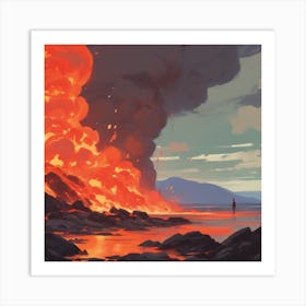 Lava Eruption 1 Art Print