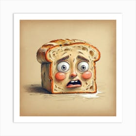 Bread Face Art Print