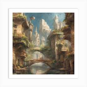 Fantasy City Art Print