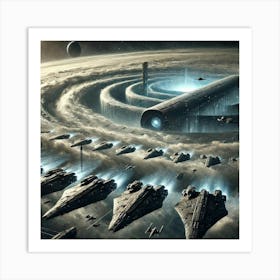 Shadow Eclipse Field Cloaking Fleets Converted Art Print