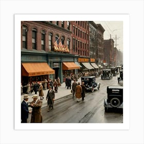 Nyc Street Scene 1 Art Print