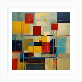 Abstract Squares Art Print