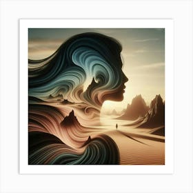 Optical illusion Art Print