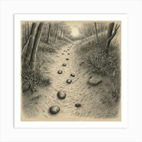 Path Through The Woods Art Print