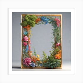 Floral Frame Art Print