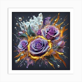 Gorgeous colorful spring flowers 2 Art Print