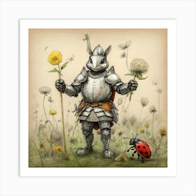 Knight In Armor Art Print