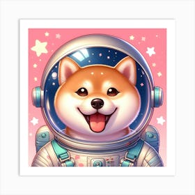 Shiba In Space 1 Art Print