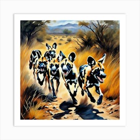 Running In The Wild .AI 1 Art Print