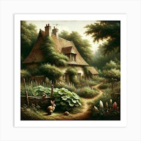 Cottage In The Woods 1 Art Print