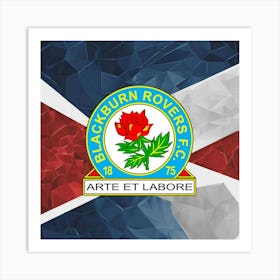 Blackburn Rovers F.C Logo Wall Art 15 Art Print