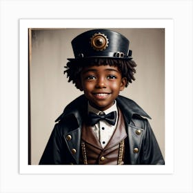 Steampunk Boy Art Print