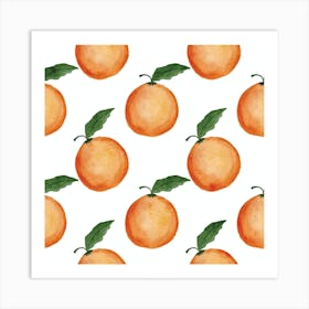 Orange Pattern 1 Art Print