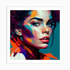 Beautiful Face Fine Art Style Portrait 2 Art Print