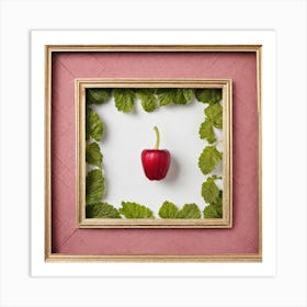 Apple In A Frame Art Print