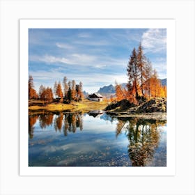 Autumn In The Dolomites Art Print