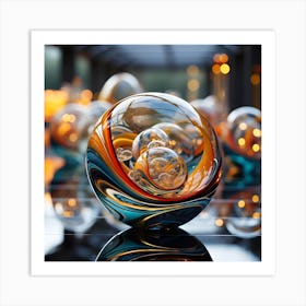 Glass Spheres 2 Art Print