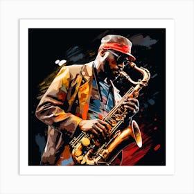 Jazz Musician 24 Art Print