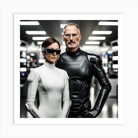 Couple In Space 2 Art Print