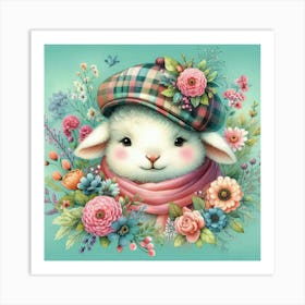 Lamb In A Hat 1 Art Print