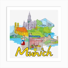 Munich Art Print