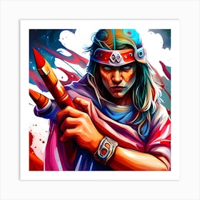 Of A Warrior Art Print