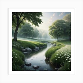 River In The Woods 2 Art Print