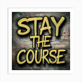 Stay The Course 33 Art Print