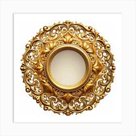 Ornate Gold Frame Art Print